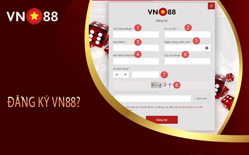 Đăng ký tài khoản mới nhà cái VN88